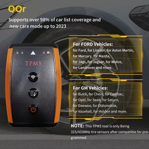 Fcar FTP-100 TPMS Kit sensore pressione pneumatici Blue-tooth portatile con 1 pz scatola di comunicazione e 4 pz sensori strumenti Smart per auto