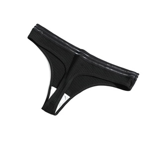 Tanga barato de algodón ahuecado para mujer y Tanga Lencería erótica sexy