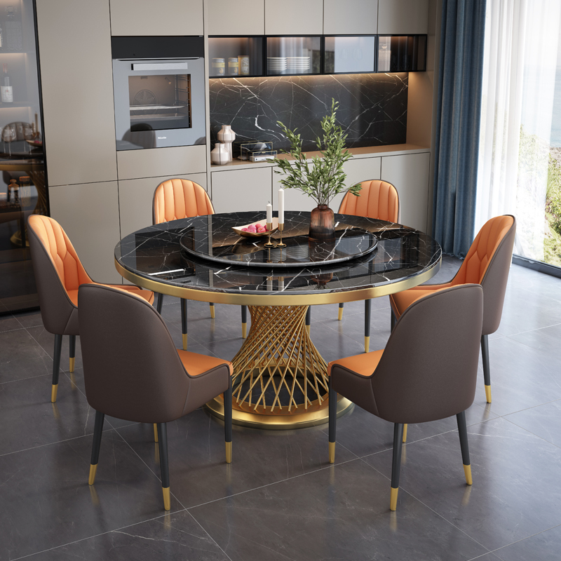 A table with six chairs