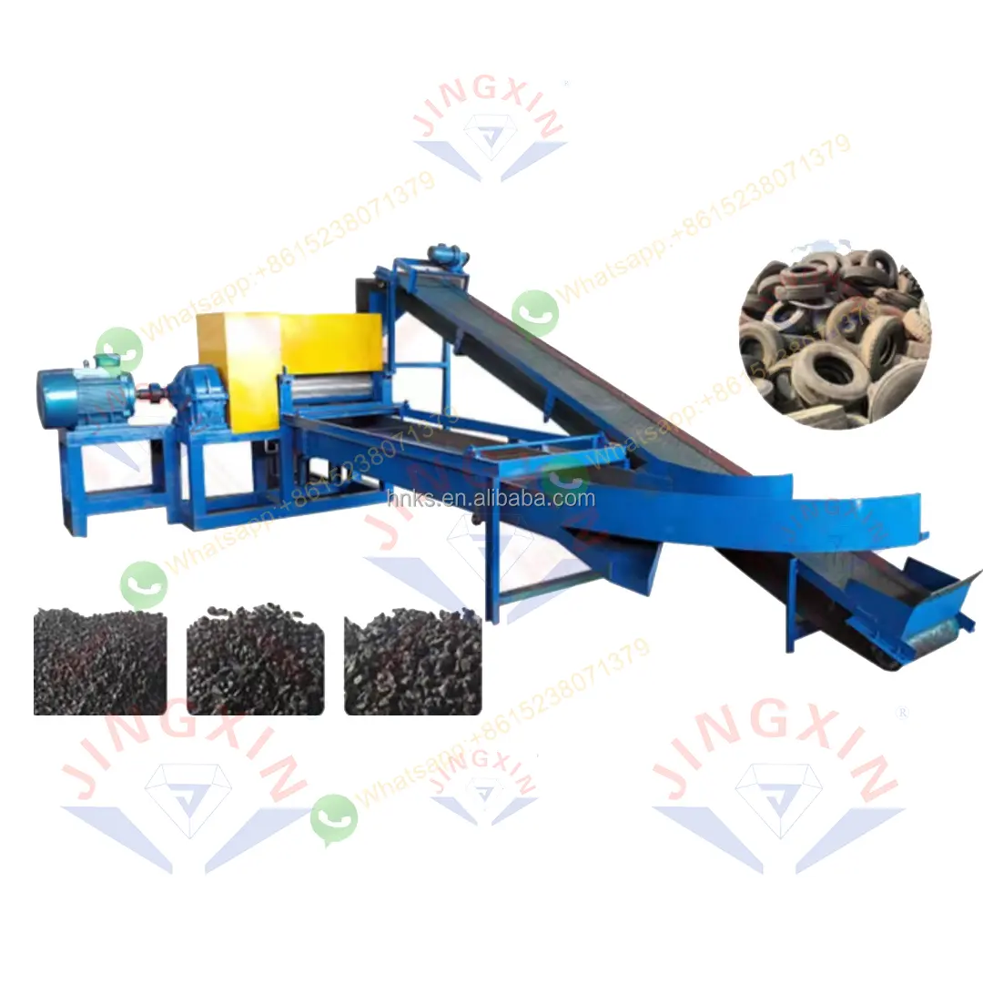 Reciclagem de pneus/usado pneu reciclado linha/China fábrica promover borracha pó linha de produtos