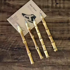 创意复古紫竹圆珠笔纯天然办公学习签名，带定制标志，供个人商务使用 - Product Image 2