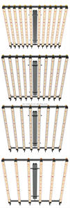 Bir lamba tam spektrum bitki kısılabilir bar kapalı dikey tarım PPFD 800 umol/s içinde 3.1 w led ışık Multispectral 15 spectra büyümek - Product Image 4