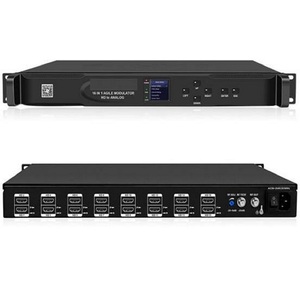 Equipamento de ensaio 16 canais av entrada rca combinador analógico catv rf modulador