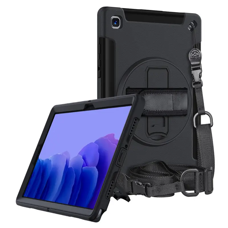Built-in Smart Stand Tablet Case for Samsung Galaxy Tab A7 10.4 Inch Case with Shoulder Strap for Kids