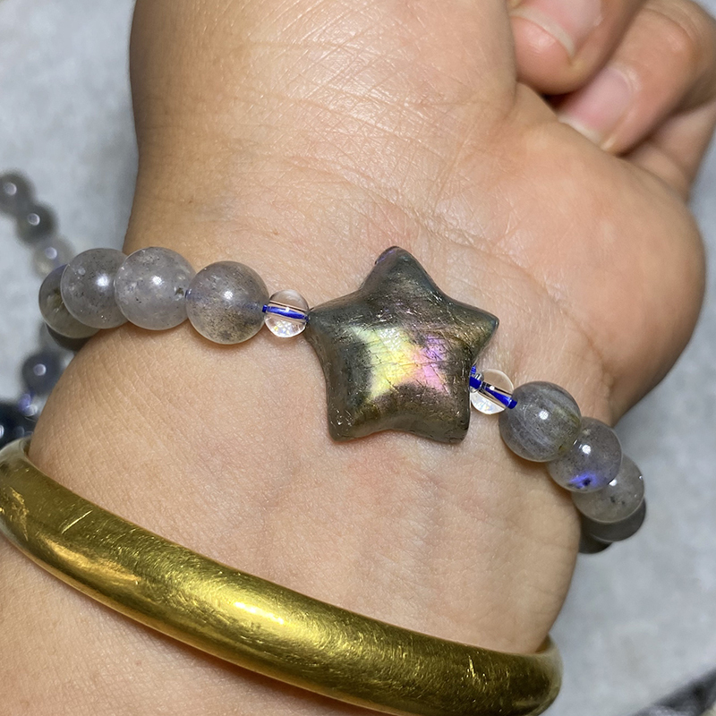 labradorite star bracelet