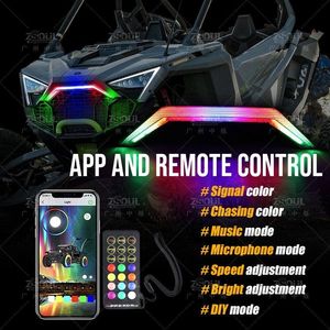 Su geçirmez ön vurgu ışığı kovalayan APP + uzaktan kumanda UTV LED sinyal lambası RZR PRO XP için - Product Image 5