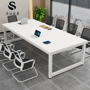 Meeting <strong>Table</strong> Luxury Office Furniture Desk l Shape <strong>Multi</strong> <strong>Functional</strong> <strong>Table</strong> Meeting White Conference <strong>Table</strong> for Meeting Room - Product Image 1