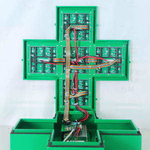 RGB-Programm Zeit Text Temperatur Video LED Apotheke Kreuz schild Bildschirm LED-Anzeige im Freien - Product Image 3