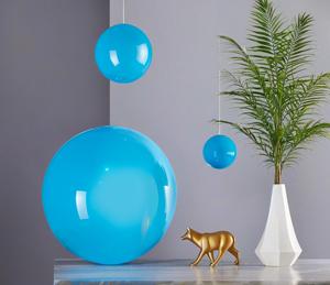 ลูกบอลสแตนเลสสีฟ้าตกแต่งผนังหรูหรา - Product Image 2