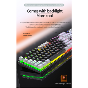 Teclado K500 personalizado con cable, accesorio lavable RGB para juegos, Gamer, ordenador, con cable