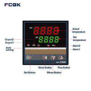 Rex C900 PID Temperature Controller Thermostat LED Alarm LCD Display Customized OEM <strong>Support</strong> for Oven and Water Heating - Product Image 2