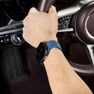 Correas magnéticas de cuero personalizadas de lujo para reloj Alcantara bandas magnéticas fuertes para Apple Watch Series 10 9 8 7 6 5 4 3 - Product Image 5