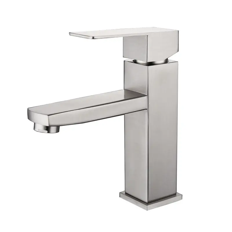 Vendita calda SUS 304 rubinetto in acciaio inox bagno miscelatore bacino rubinetti dell'acqua rubinetto del bacino per il bagno lavandino rubinetto del rubinetto