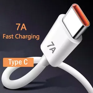 Süper hızlı 7A 100W tipi C USB şarj kablosu için Mate 60 50 Nova 10 onur Redmi android kutusu tip-c USB şarj - Product Image 2