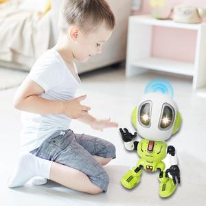 Çocuk kafa dokunmatik sensör elektronik akıllı Q Robot oyuncak cep Mini Robot erken eğitim çocuklar için oyuncak - Product Image 4