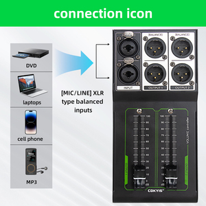 Controlador de volumen pasivo MIC/LINE Entrada Salida "0" Calidad de sonido de ruido Control de ajuste de volumen sin pérdida para amplificador de altavoz - Product Image 5