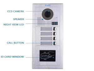 Videocitofono a 2 vie videocitofono personalizzato per porta appartamento villa con controllo accessi - Product Image 3
