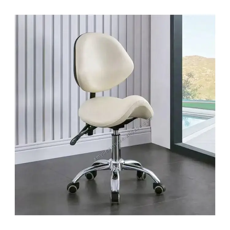 Banquinho confortável para manicure dentária, cadeira giratória de 360 graus para salão de beleza, cadeira de barbeiro, cadeira mestre
