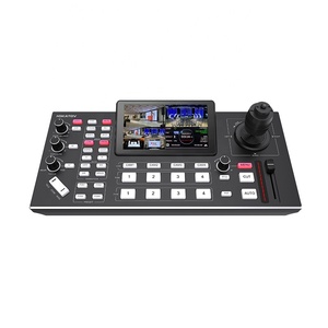 JJTS Quad HDMI entrada Video Mixer Switch Live Streaming Transmissão PTZ Câmera Joystick Controle 4 Canais Mini Teclado PTZ