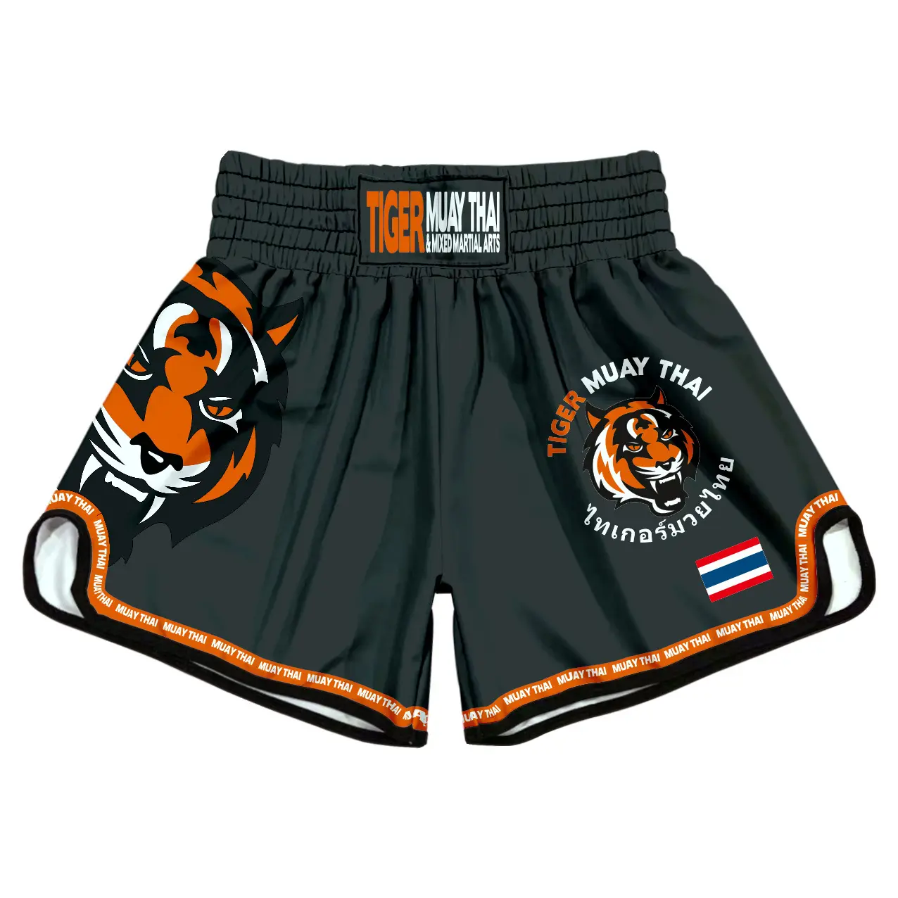 Individuelle Muay Thai Shorts Gladiator MMA schwarz Boxen kämpfen treten UFC Herren Kompression Sublimation Muay Thai Shorts für Herren