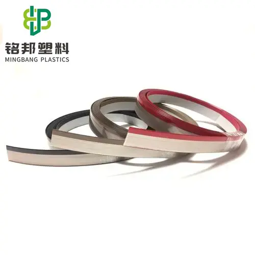 China Hoge Kwaliteit Fabriek Witte Houtnerf Strip Tape Mdf Trim Multiplex Pvc Rand Banding Voor Huis Meubelen Rand