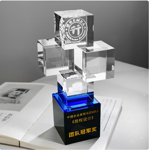 テクノロジーセンストロフィー金融デザイン業界クリエイティブ分子モデルトロフィーカスタマイズクリスタルトロフィーカスタマイズ - Product Image 3