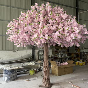 結婚式の装飾のためのカスタマイズされたダークピンクの桜の木造花の木人工桜の木 - Product Image 4