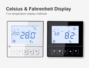 Tuya HVAC RS485 modbus 24 В 220 В цифровой fcu dc вентилятор катушки wifi комнатный умный термостат регулятор температуры для кондиционера - Product Image 3