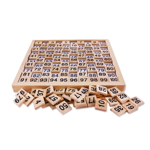 数学1-100連続数カウントボード木製数数学学習玩具 - Product Image 1