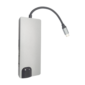 Factory Direct 8-In-1 per Laptop Docking Station USB3.0 VGA + HDTV adattatore TYPE-C SD Stock per Computer Docking Station a basso prezzo - Product Image 4