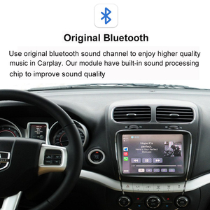 ワイヤレスApple CarPlay & Android自動GPSナビゲーションスマートボックスダッシュボードプラグアンドプレイカーDVDプレーヤーフィアットフリーモント用 - Product Image 4