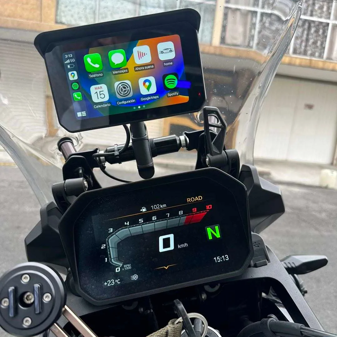Ottocast Universele Ip67 Waterdichte Draadloze Carplay Display 5 Inch Touchscreen Motorfiets Carplay & Android Automatische Navigatie
