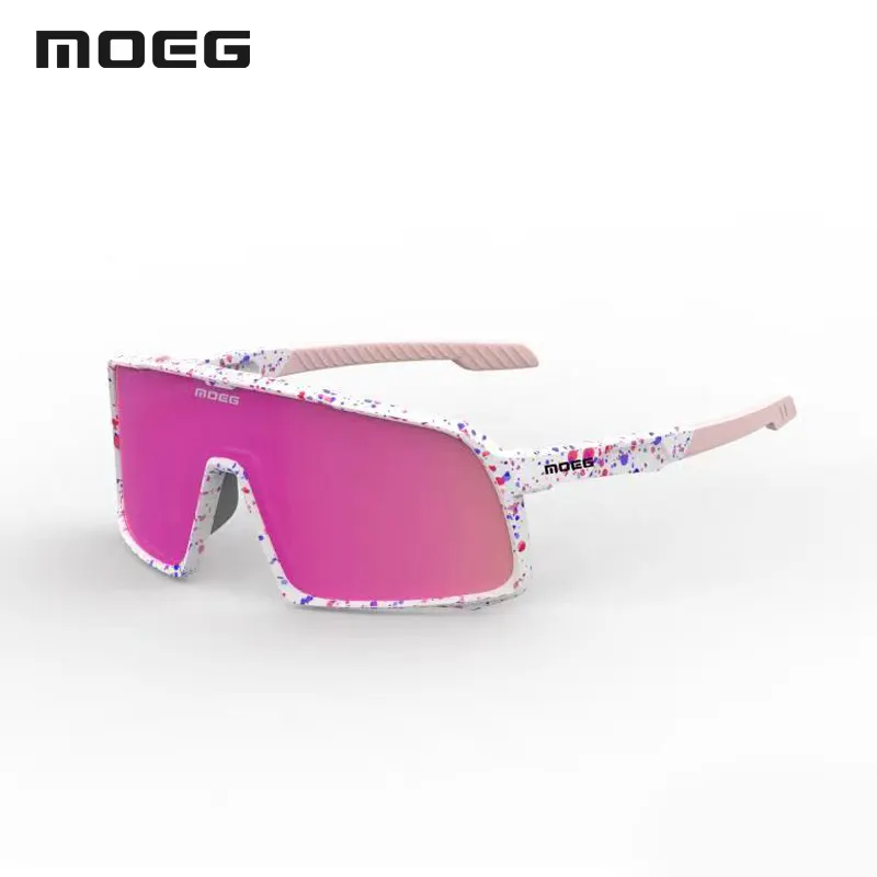 نظارات رياضية من MOEG بتصميم ملون لركوب الدراجات نظارات واقية من الشمس بالأشعة تحت البنفسجية مقاومة للرياح نظارات لحماية العين وركوب الدراجات