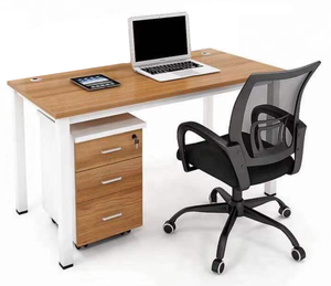 Estación de trabajo de oficina comercial, escritorio de ordenador para el hogar, mesa de trabajo con cubículo de diseño simple - Product Image 1