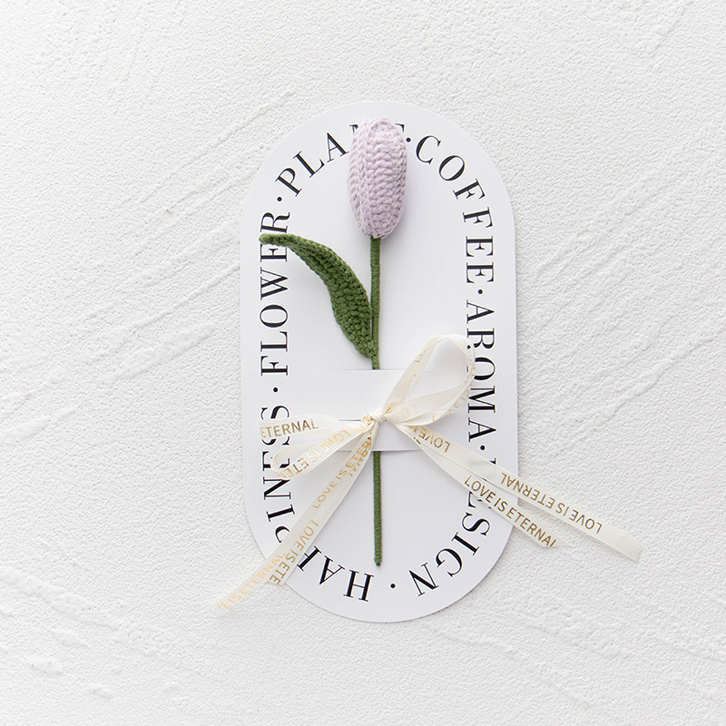 Closed tulip-light purple-transparent tote bag