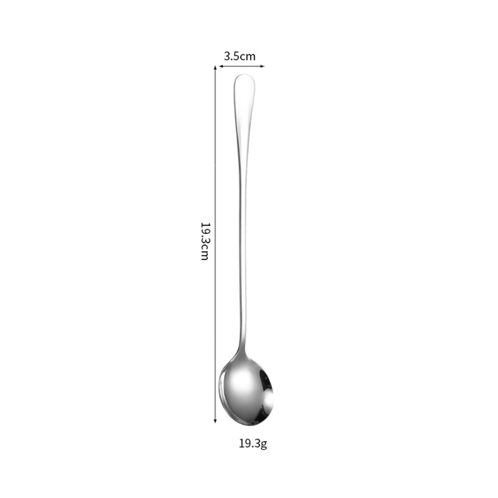 Silver- Ice spoon- Round head