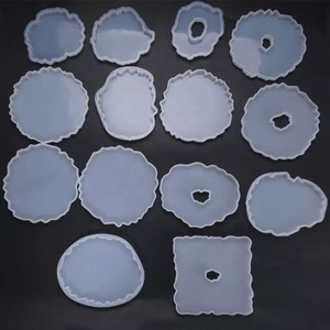 Silikon kristal epoksi reçine kalıp düzensiz dalga Coaster Mat döküm kalıp el yapımı DIY el sanatları dekorasyon yapma araçları - Product Image 1