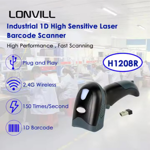 LONVILL ручной инвентарный сканер для продажи, беспроводной сканер штрих-кодов 2d с PS2 USB RS232 - Product Image 3