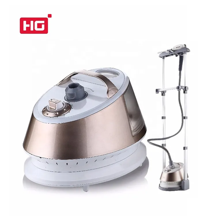 Hg vaporizador de vestuário de alta pressão, com escova de ferro de aço inoxidável, cabide, base destacável, rápida aquecimento do tecido