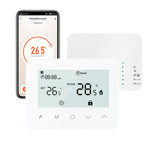Tipo di rubinetto WiFi termostato per la casa di risparmio energetico materiale PC facile installazione e intuitivo controllo App per la caldaia - Product Image 3