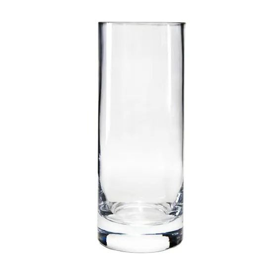 Vasos de vidro para decoração, vasos de vidro transparentes com cilindro transparente moderno para decoração de casa, casamento, vidro e cristal