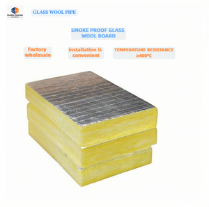 Hiện Đại 48Kg Mỗi Mét Khối Sợi Thủy Tinh Hội Đồng Quản Trị Phòng Chống Cháy Hấp Thụ Âm Thanh Cách Nhiệt Bên Ngoài Không Khí Thủy Tinh Len Nhôm - Product Image 3