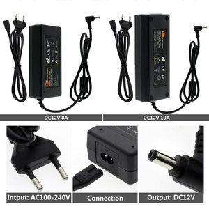 12V адаптер переменного тока AC100-240V трансформаторы выход DC12V 1A 2A 3A 4A 5A 6A 8A 10A ЕС/штепсельная вилка американского стандарта 12V блок питания для светодиодной ленты - Product Image 3