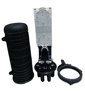 FTTH FTTB FTTX Dome Joint Closure Fibra óptica 96 144 Core Fiber Enclosure 3 in 3 out Caja de conexiones de fibra óptica - Product Image 2