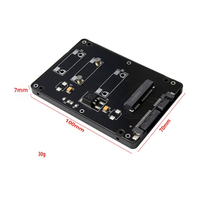 笔记本电脑零件MSATA固态硬盘至SATA3 SATA III适配器卡转换器板模块 - Product Image 1