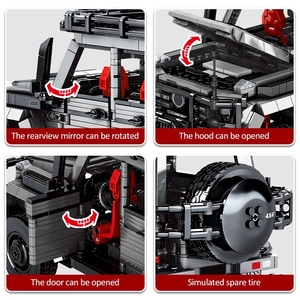 Sembo 701970ของเล่นเพื่อการศึกษา Diy รุ่นอิฐชุดควบคุมวิทยุไฟฟ้า G500ประกอบ Rc บล็อกอาคารรถชุด - Product Image 4