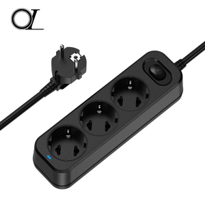 Cable de alimentación de enchufe de extensión multicanal estándar de la UE personalizable OL, enchufe doméstico y enchufe con control de interruptor - Product Image 1