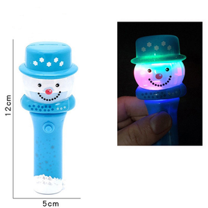 Santa Snowman Cây giáng sinh Thiết kế LED nhấp nháy ánh sáng Spinner Wand PS Chất liệu giáng sinh ánh sáng lên đồ chơi cho trẻ em - Product Image 3