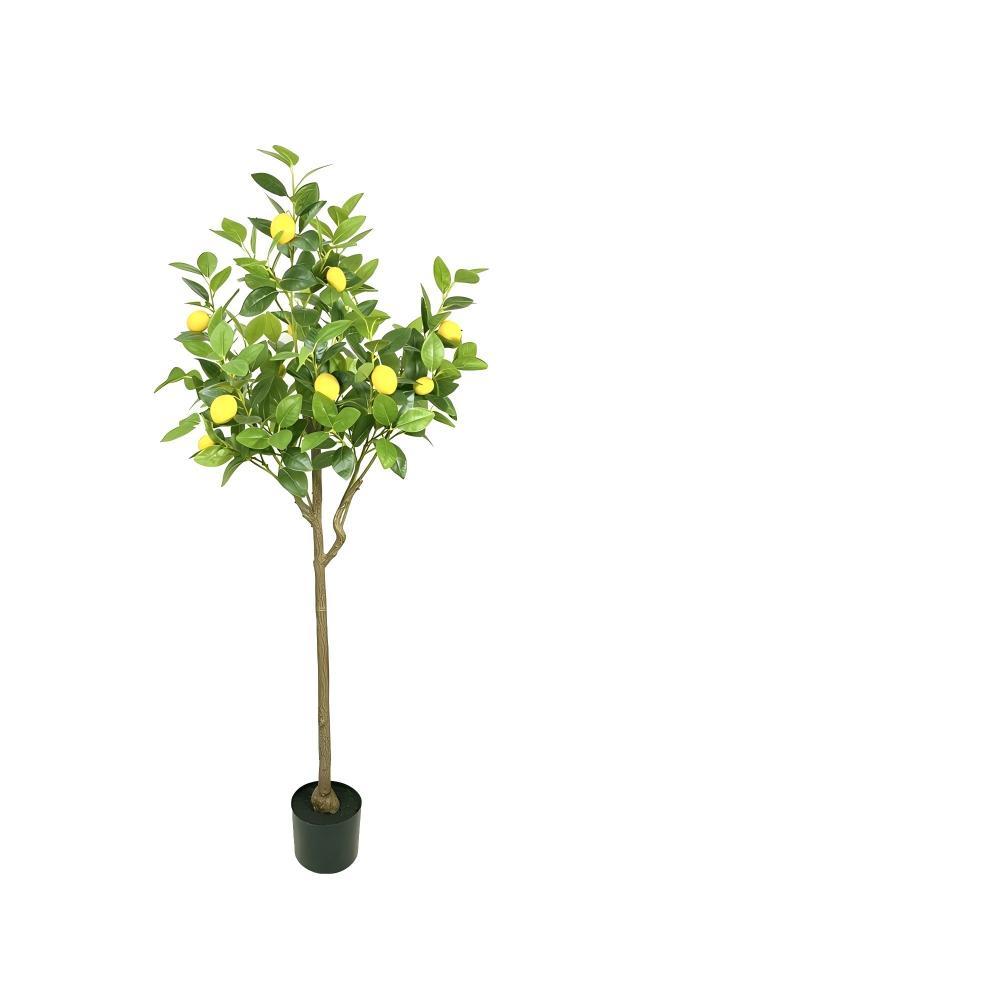Árbol de limón artificial de un solo tallo de 140 cm tipo 1