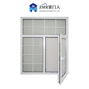 Industrial Design PVC Casement <strong>Window</strong> Swing Open Residential Vinyl <strong>Windows</strong> with Louver Curtain for Insect Control in Bathrooms - Product Image 4